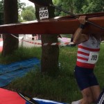 une puce RFID jetable collée au dossard